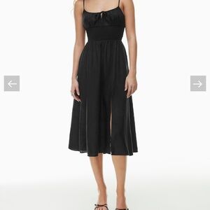 Aritzia Black Midi Dress